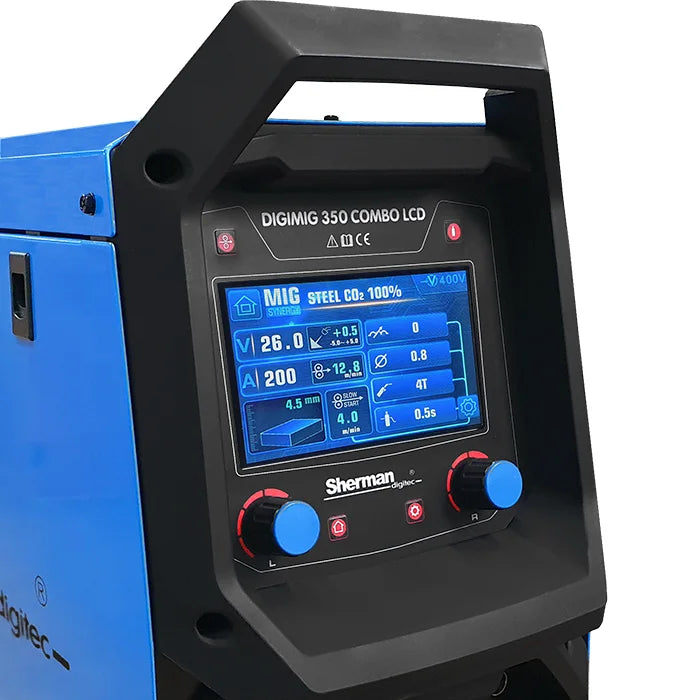 Synergische lasinverter DIGIMIG 350 COMBO LCD