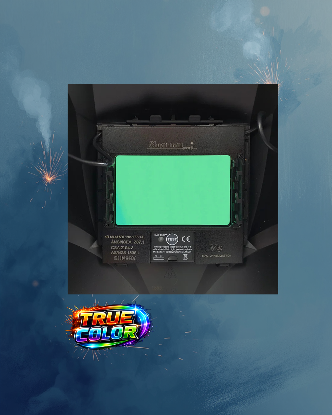 Sherman‑profi V4 – automatische lashelm